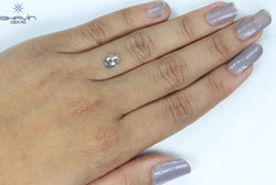 1.22 CT Oval Shape Natural Diamond White (Salt And Pepper) Color I3 Clarity (7.56 MM)