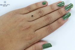 0.11 CT Oval Shape Natural Diamond Green Color SI1 Clarity (3.53 MM)