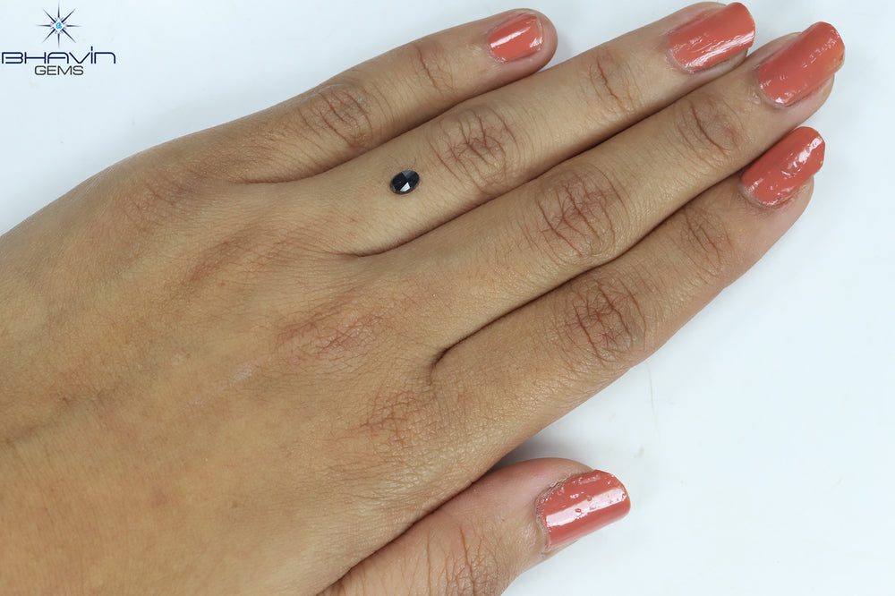 0.36 CT Cushion Diamond Natural Diamond Black Diamond Clarity I3 (4.87 MM)