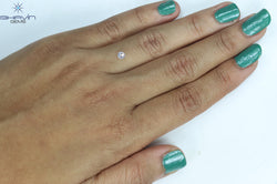 0.18 CT Round Rose Cut Shape Natural Diamond White Color SI2 Clarity (3.60 MM)