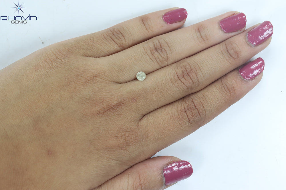 0.39 CT Round Shape Natural Loose Diamond White(M) Color I3 Clarity (4.53 MM)