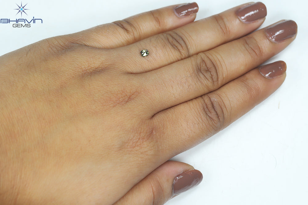 0.27 CT Cushion Shape Natural Loose Diamond Green Color VS1 Clarity (3.77 MM)