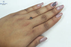 1.11 CT Cushion Shape Natural Loose Diamond Salt And pepper Color I3 Clarity (5.09 MM)