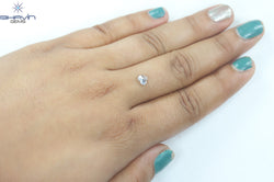 0.45 CT Heart Shape Natural Diamond Greenish Blue Color VS1 Clarity (4.36 MM)