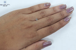 0.27 CT Round Shape Natural Loose Diamond Brown Color VS1 Clarity (4.12 MM)