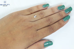 0.37 CT Pear Shape Natural Diamond Greenish Blue Color VS1 Clarity (6.00 MM)