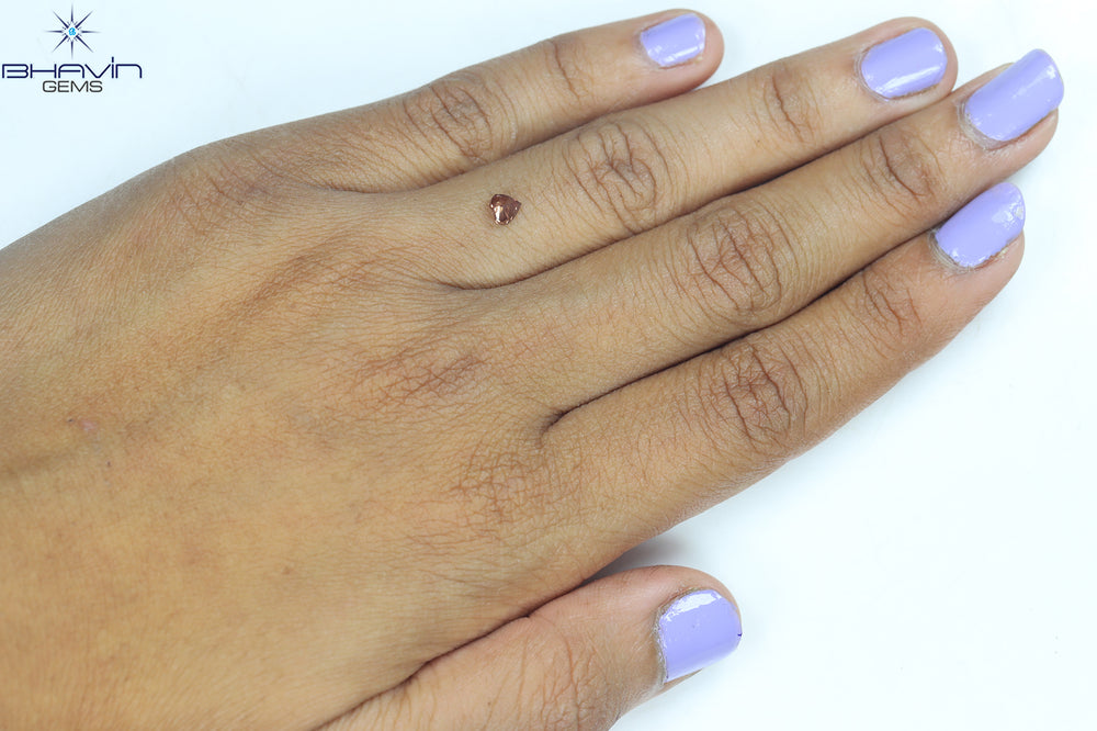 0.28 CT Heart Shape Pink Color Natural Loose Diamond SI2 Clarity (4.05 MM)