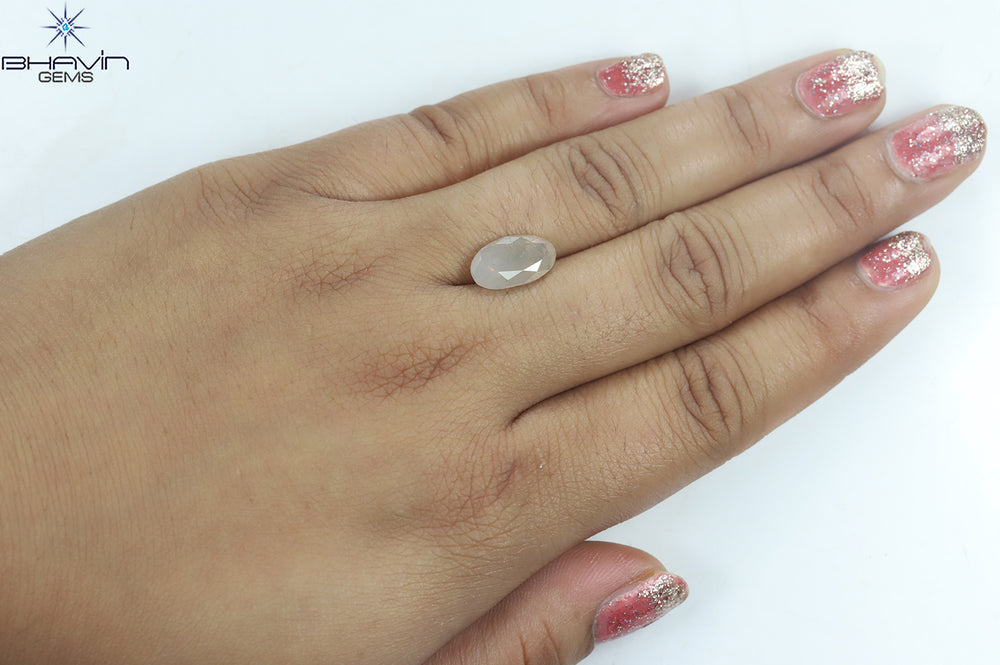 4.68 CT Oval Shape Natural Diamond White Color I2 Clarity (14.00 MM)