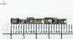 0.92 CT/7 Pcs, Baguette Diamond, Salt And Pepper Color, I3 Clarity