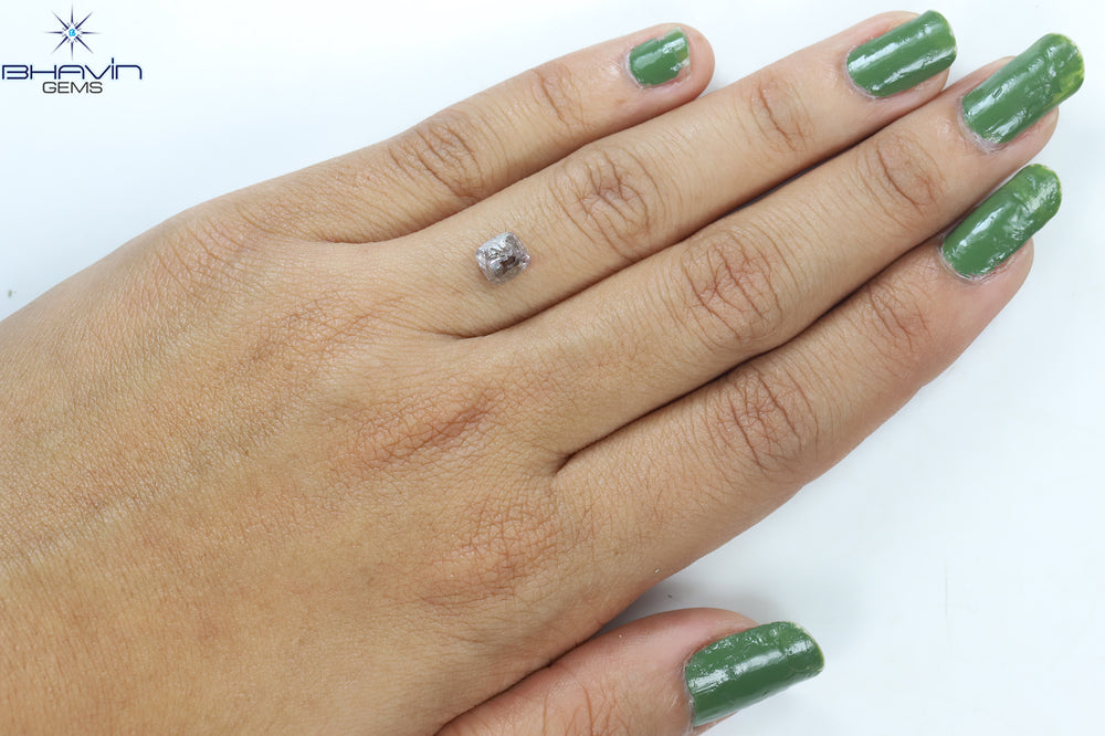 1.03 CT Cushion Shape Natural Diamond Pink Color I3 Clarity (6.00 MM)