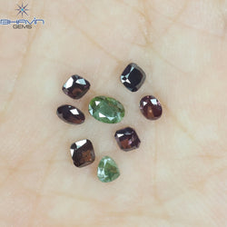 1.13 CT/8 PCS Mix Diamond Natural diamond Pink Diamond I3 Clarity (4.43 MM)