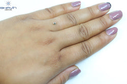 0.24 CT Oval Shape Natural Diamond Brown-Pink Color vs1 Clarity (4.19 MM)