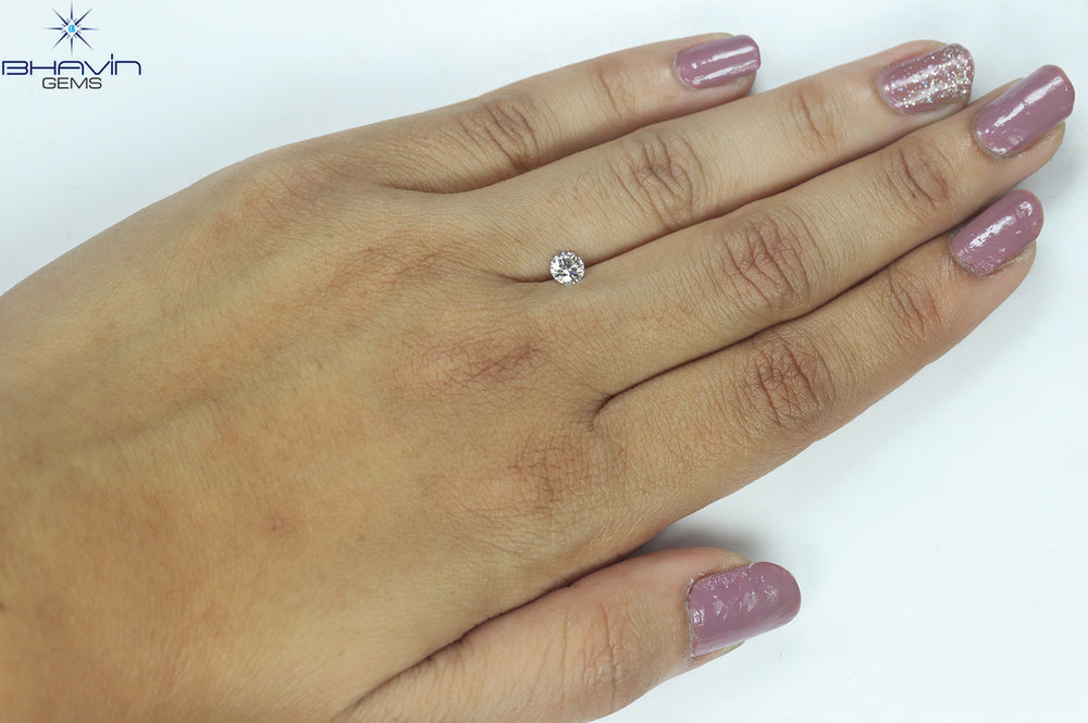0.39 CT Round Shape Natural Loose Diamond White (M) Color VS1 Clarity (4.65 MM)