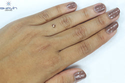 0.20 CT Heart Shape Enhanced Pink Color Natural Loose Diamond SI2 Clarity (3.91 MM)