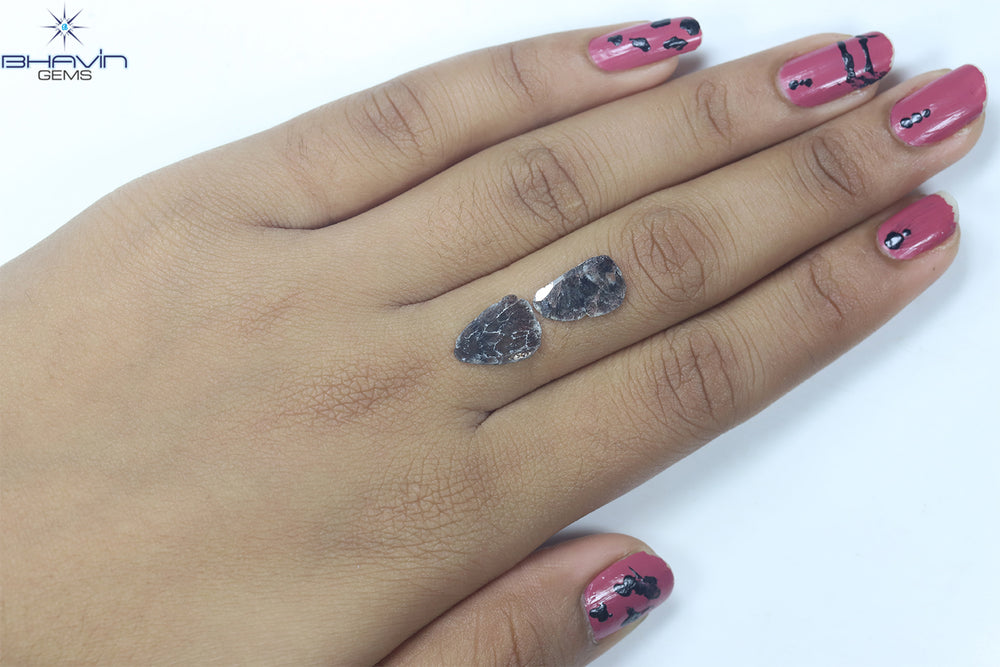 2.20 CT Slice Shape Natural Diamond Brown Color I3 Clarity (13.00 MM)