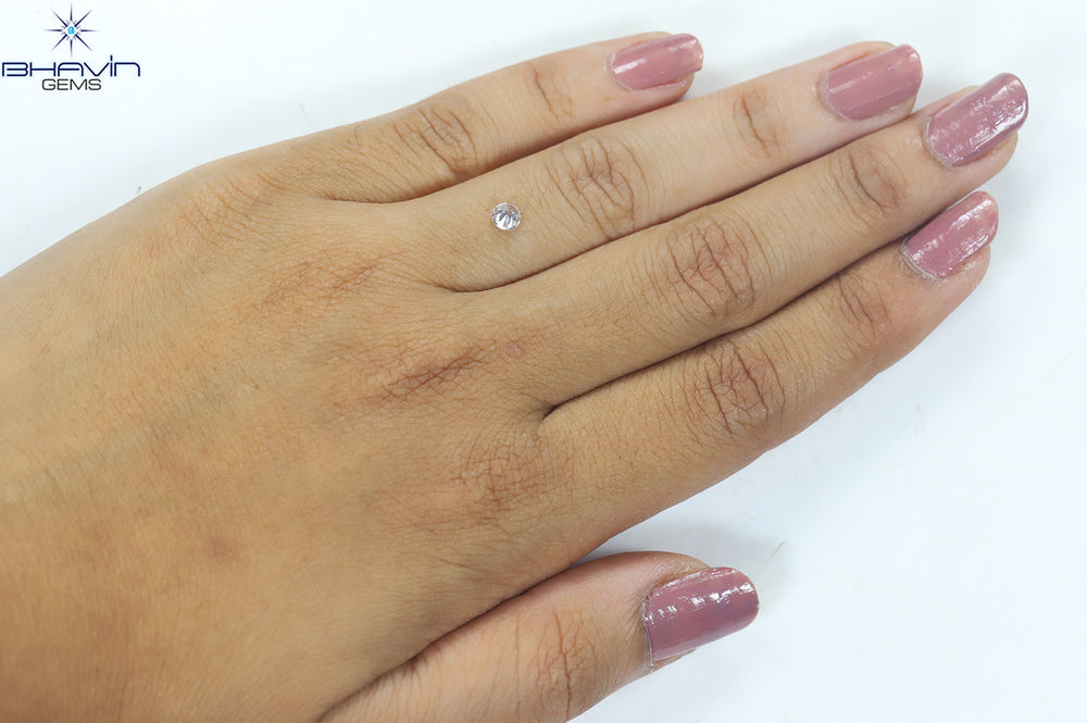 0.22 CT Round Shape Natural Loose Diamond White (G) Color SI1 Clarity (3.85 MM)