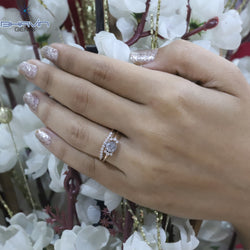 ラウンド ローズ カット ダイヤモンド, ソルト アンド ペッパー ダイヤモンド, 天然ダイヤモンド リング, ゴールド リング 婚約指輪,結婚指輪, ダイヤモンド リング