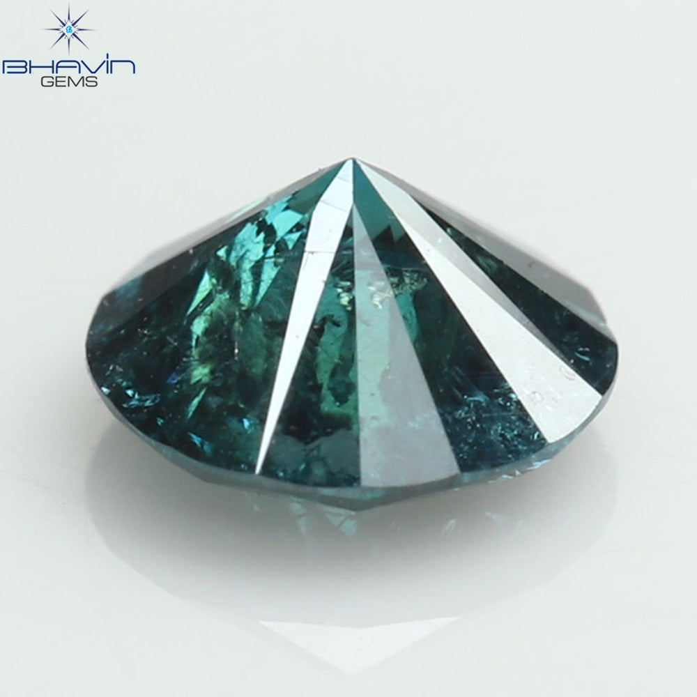 0.26 CT Round Diamond Natural Loose Diamond Blue Color I3 Clarity (4.14 MM)