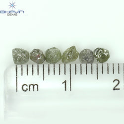 4.08 CT/23 PCS Rough Shape Salt And Pepper Color Natural Diamond I3 Clarity (3.51 MM)