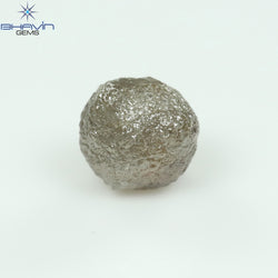 1.60 CT Rough Shape Salt And Pepper Color Natural Diamond I3 Clarity (5.75 MM)