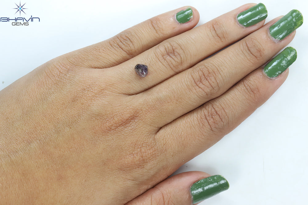 1.21 CT Heart Shape Natural Diamond Pink Color I3 Clarity (6.52 MM)