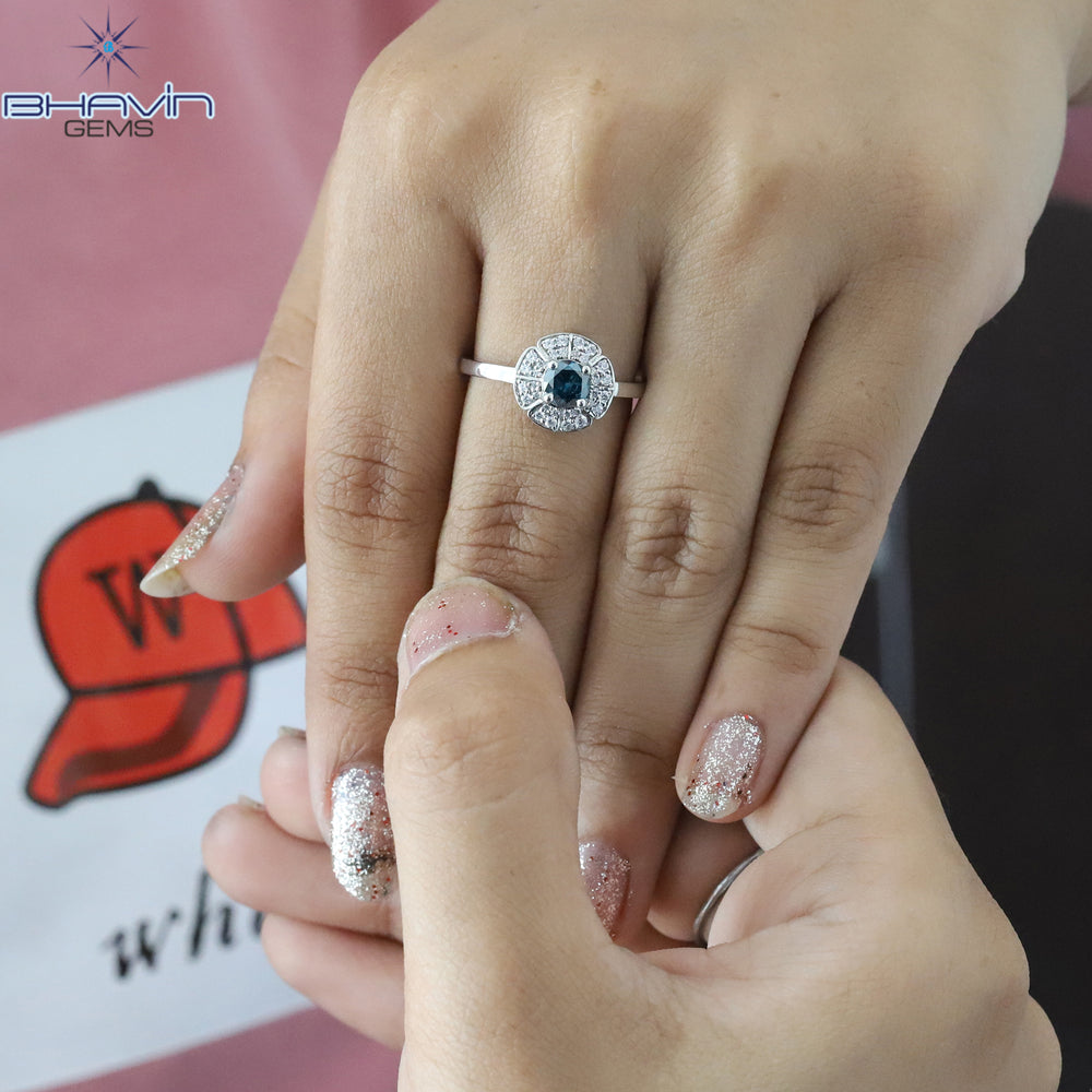 Round Shape Diamond Engagement Ring And Wedding Diamond Ring