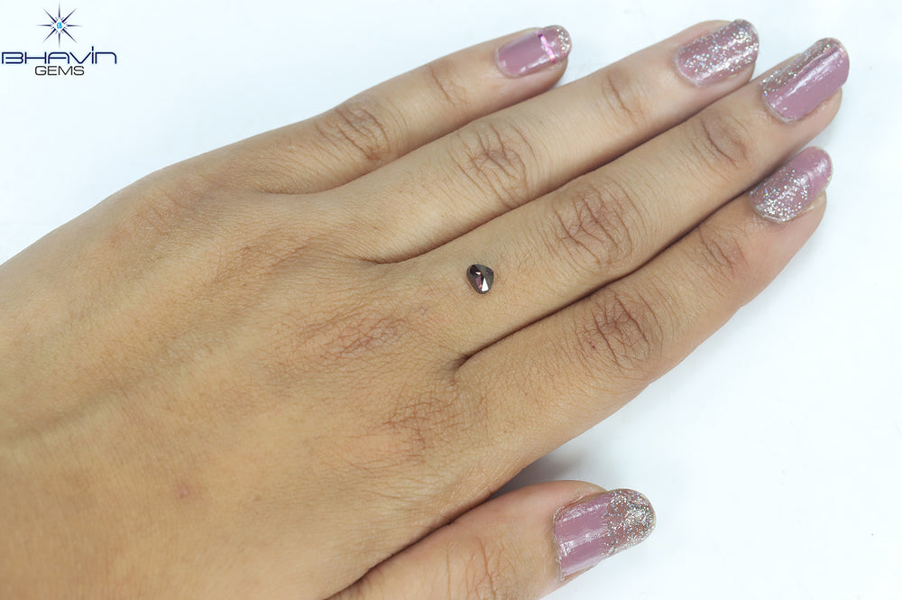 0.49 CT Heart Shape Pink Color Natural Loose Diamond I1 Clarity (4.00 MM)