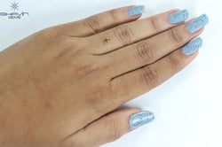 0.21 CT Oval Shape Natural Diamond Orange Color VS1 Clarity (3.96 MM)