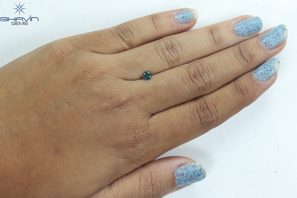 0.29 CT Round Diamond Natural Loose Diamond Blue Color I3 Clarity (4.20 MM)
