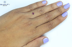 0.31 CT Heart Shape Pink Color Natural Loose Diamond SI1 Clarity (4.20 MM)