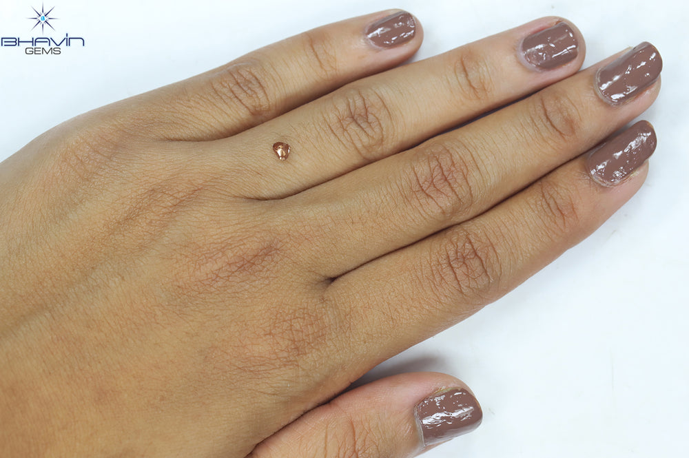 0.22 CT Heart Shape Enhanced Pink Color Natural Loose Diamond VS2 Clarity (3.89 MM)