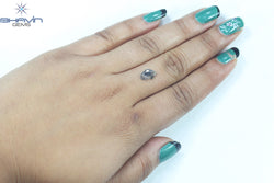 0.45 CT Slice Shape Natural Diamond Salt And Pepper Color I3 Clarity (0.45 MM)