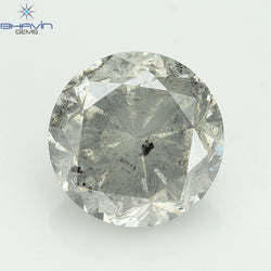 1.00 CT Round Shape Natural Loose Diamond White Color I3 Clarity (5.95 MM)