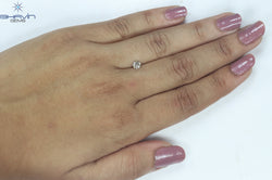 0.32 CT Round Shape Natural Loose Diamond Brown Color SI2 Clarity (4.25 MM)