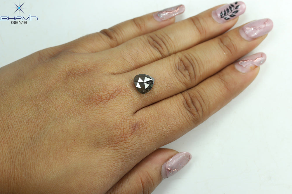 3.02 CT Pear Shape Natural Loose Diamond Brown Color I3 Clarity (10.25 MM)