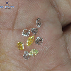 0.61 CT/8 Pcs Mix Shape Natural Diamond Mix Color SI Clarity (4.00 MM)