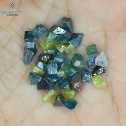 8.43 CT/40 PCS Mix Color Rough Diamond Natural loose Diamond I3 Clarity (4.87 MM)
