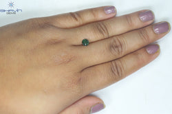 0.76 CT Round Diamond Natural Loose Diamond Green Color I3 Clarity (5.86 MM)
