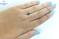 0.85 CT Round Diamond Natural Loose Diamond Blue Color I3 Clarity (5.67 MM)