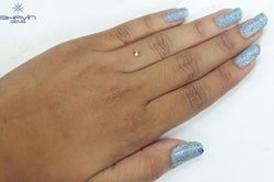 0.17 CT Round Shape Natural Diamond Pink Color SI1 Clarity (3.46 MM)