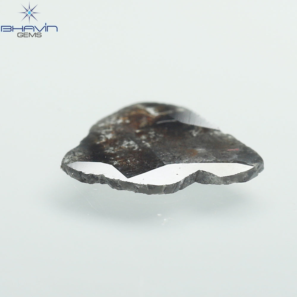 1.05 CT Slice Shape Natural Diamond Salt And Pepper Color I3 Clarity (11.60 MM)