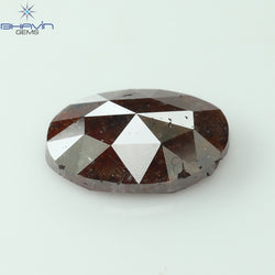 1.45 CT Oval Shape Natural Loose Diamond Brown Color I3 Clarity (9.01 MM)