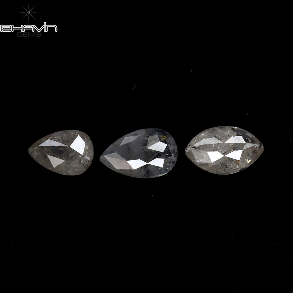 0.64 CT/3 PCS Mix Shape Natural Diamond White Color I3 Clarity (4.85 MM)