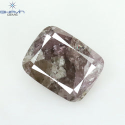 1.58 CT Cushion Diamond Pink Color Natural Loose Diamond I3 Clarity (7.70 MM)