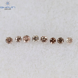 0.26 CT/39 Pcs Round Shape Natural Loose Diamond Pink (Argyle) Color SI Clarity (1.35 MM)