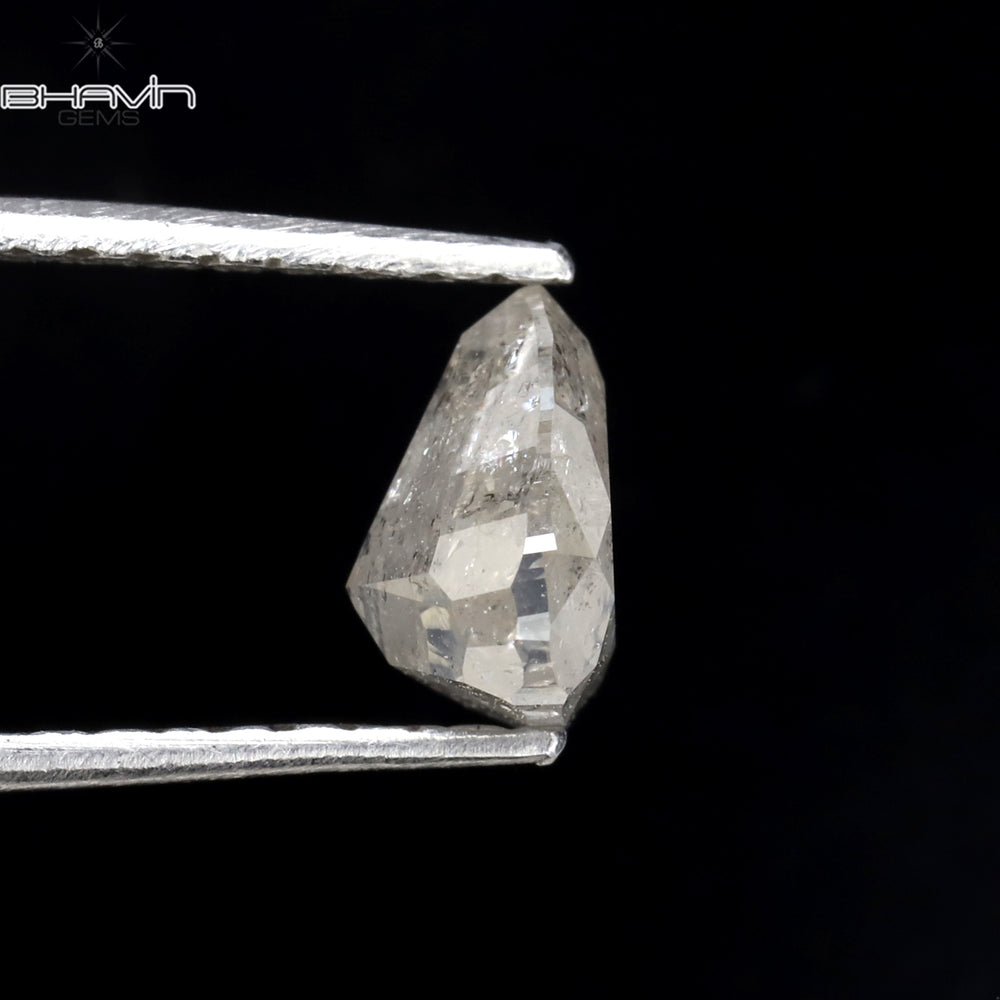 1.07 CT Heart Shape Natural Loose Diamond White Milky Color I3 Clarity (6.62 MM)