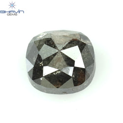 0.54 CT Cushion Shape Salt and Pepper Color Diamond Clarity I3 (4.43 MM)