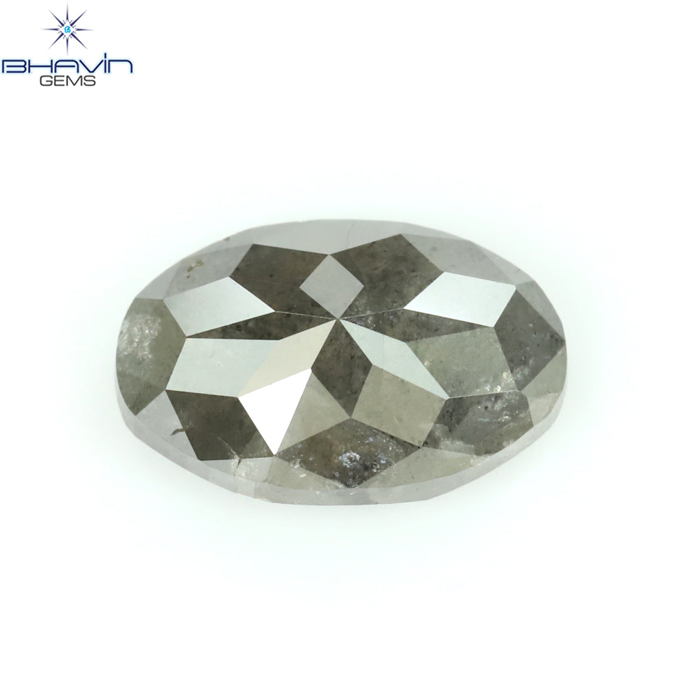 1.68 CT Oval Shape Natural Diamond Salt And Pepper Color I3 Clarity (9.25 MM)