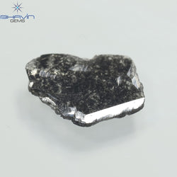 1.09 CT Slice Shape Natural Diamond Salt And Pepper Color I3 Clarity (11.82 MM)