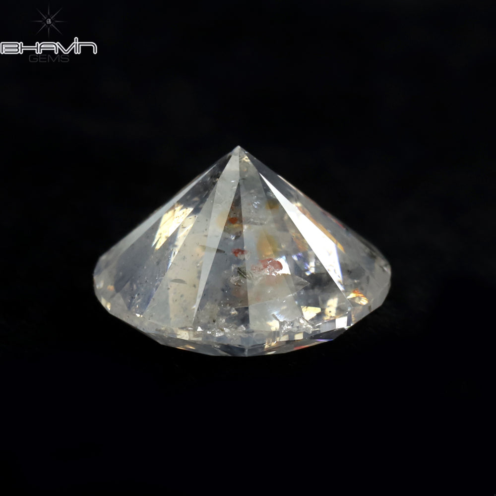 1.69 CT Round Shape Natural Loose Diamond White Color I3 Clarity (7.55 MM)